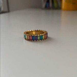 BaubleBar Rainbow Mini Alidia Ring